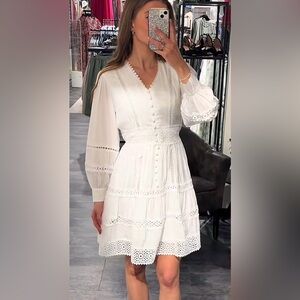 NWT La’ Ros white flowy dress